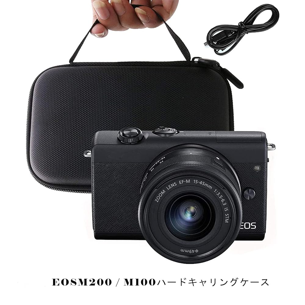 Canon EOS M100 カメラケース付き Amazon.co.jp: 用の EOS M100/M200 カメラ 保護 キャリング 収納